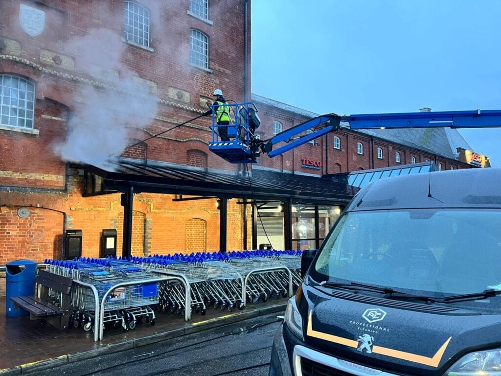 Expert Exterior Cleaning at Tesco
