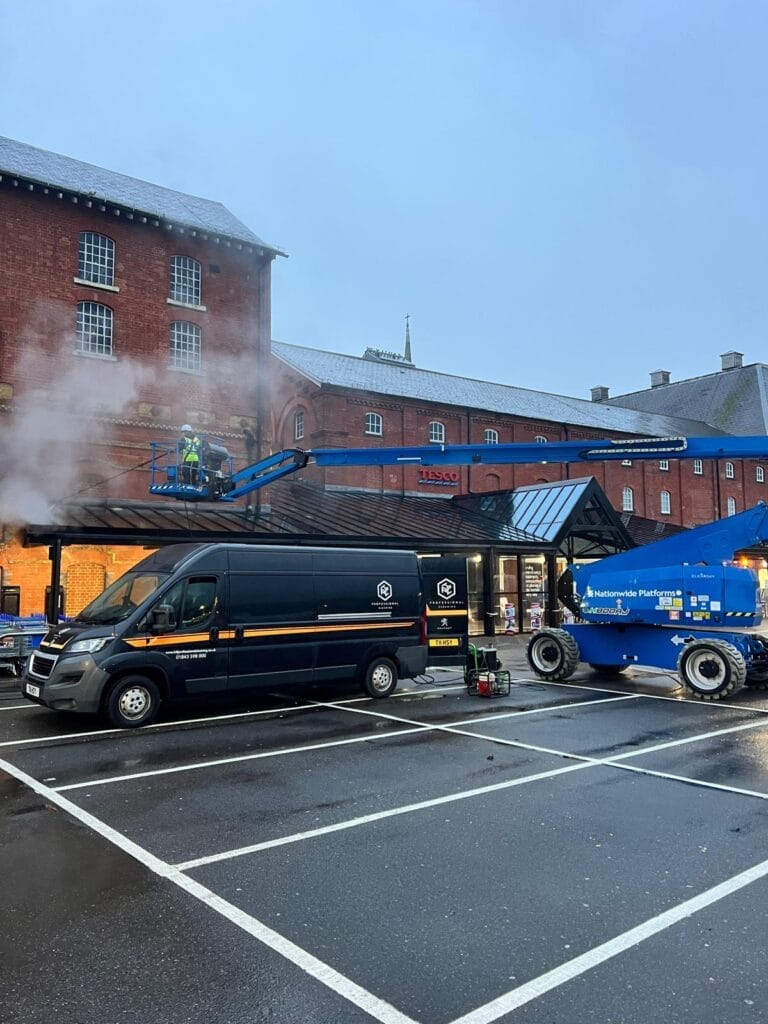 Exterior Cleaning at Tesco's